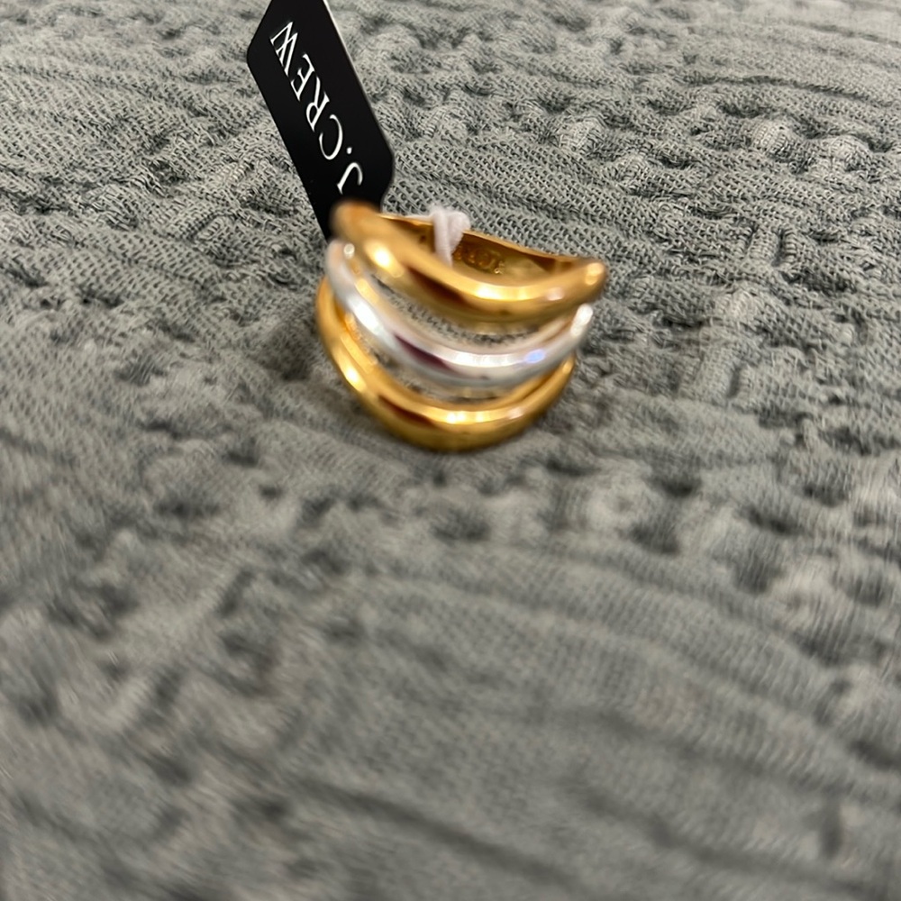 J.Crew gold and silver ring size 7